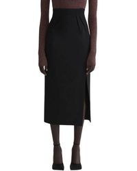 Mugler - Midi Skirts - Lyst