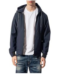 Refrigiwear - Jassen ,Blauw ,Nylon Speed Jacket Met Capuchon - Lyst