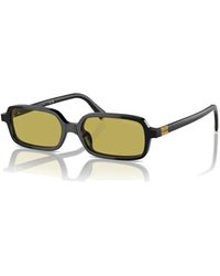 Miu Miu - Rechteckige Sonnenbrille - Lyst