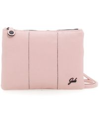 Gabs - Schwarze Leder Umhängetasche Mit Rosenlogo - Lyst