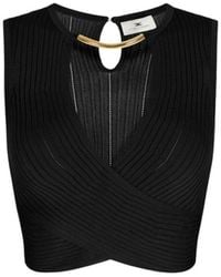 Elisabetta Franchi - Sleeveless Tops - Lyst