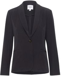 Saint Tropez - Jassen ,Zwart ,Polyester Nachtelijke Hemel Blazer Met Diepe V-Hals - Lyst