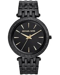 Michael Kors - Darci MK3337 Black Stainless-Steel Quartz Fashion Watch - Lyst