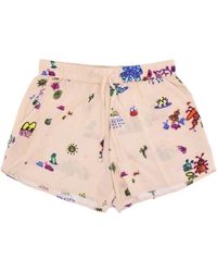 Obey - Korte Broeken ,All Over Print Shorts - Lyst
