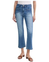GAUDI - Jeans ,Blauw ,Katoen Flare Jeans - Lyst