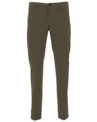 BRIGLIA - Klassische grüne chinos slim fit - Lyst
