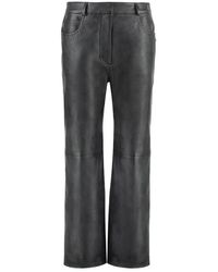Stella McCartney - Pantaloni in ecopelle alter mat - Lyst