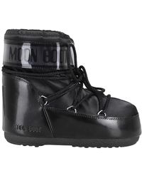 Moon Boot - Niedriger Glance Icon Stiefel Schwarz - Lyst
