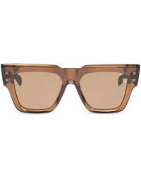 Balmain - Accessoires ,Bruin ,Zonnebril - Lyst