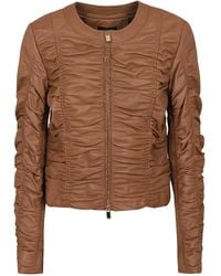Pinko - Giasone chaqueta de cuero elástica - Lyst