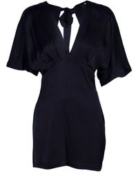 Akep - Kurzes Kleid Mit Rückenbindedetail - Lyst