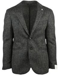 L.B.M. 1911 - B.M. 1911, ,Jassen ,Veelkleurig ,Wol Giacca Stondata Jacket - Lyst