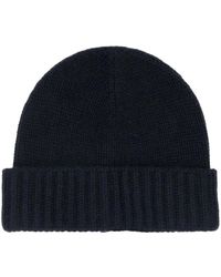 Moorer - Accessoires ,Blauw ,Kasjmier Beret Cws - Lyst