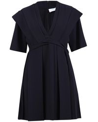 IRO Abito Corto Scollo V - Zwart