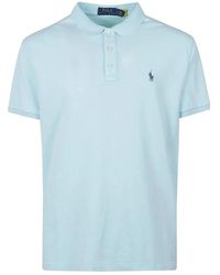 Ralph Lauren - Tops ,Blauw ,Katoen Klassiek Katoenen Poloshirt - Lyst