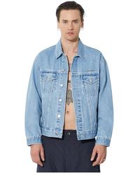 A Bathing Ape - Metal Logo Pin Denim Jacket - Lyst