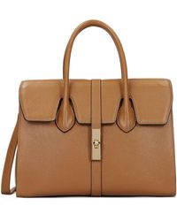 Kazar - Lederhandtasche Mit Feiner Klappe Und Verschluss - Lyst