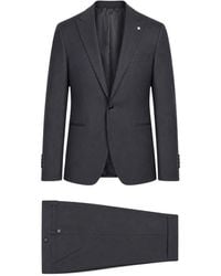 Luigi Bianchi - Kostuums ,Zwart ,Wol Single Breasted Suits - Lyst