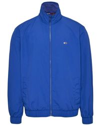 Tommy Hilfiger - Jassen ,Blauw ,Nylon Essentiële Blauwe Gerecyclede Nylon Jas - Lyst