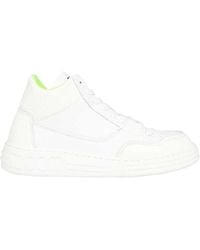 MSGM - Schoenen ,Wit ,Lage Leren Sneakers - Lyst