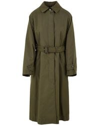 Aspesi - Belted Coats - Lyst
