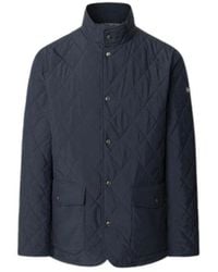 Hackett - Jassen ,Blauw ,Polyester Gewatteerd Paddock-Jack - Lyst