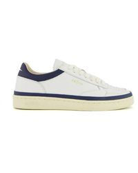 GHŌUD - Blauwe Leren Lage Sneakers - Lyst