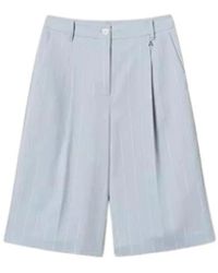 Twinset - Pinstripe Bermuda Shorts - Lyst