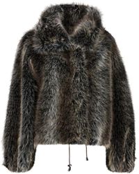 VALENTINI 1972 - Jassen ,Bruin ,Nepbont Nepbont & Shearling Jassen - Lyst
