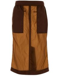 Saint Laurent - Rokken ,Bruin ,Midi Skirts - Lyst