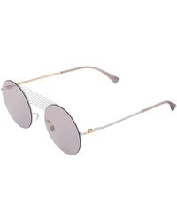 Mykita - Accessoires ,Grijs ,Stijlvolle Grijs Gouden Zonnebril - Lyst
