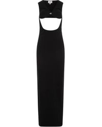 Jean Paul Gaultier - Vestido negro sin mangas con recorte - Lyst