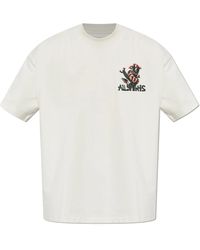AllSaints - Tops ,Katoen Cacti T-Shirt - Lyst