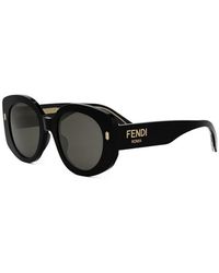 Fendi - Roma Fe40137I 01A Sonnenbrille - Lyst