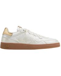 P448 - Schoenen ,Wit ,Leer Goud-Tahiti Sneakers - Lyst