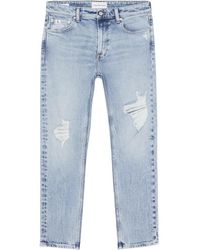 Calvin Klein - Jeans distressed blu per uomo - Lyst