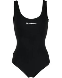 Jil Sander - Badmode ,Zwart ,One-Piece Badpak - Lyst