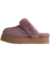 UGG - Schoenen ,Roze ,Suède Disquette Slipper - Lyst