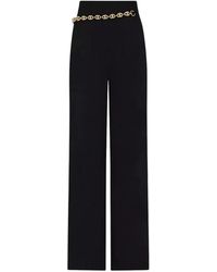 Rabanne - Chainmail-Detail Wool-Cashmere Broeken - Lyst