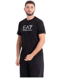 EA7 - Casual logo t-shirt - Lyst
