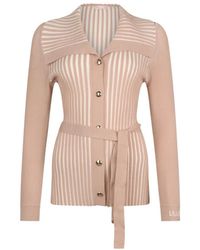 Liu Jo - Truien & Vesten ,Veelkleurig ,Belted Cardigan - Lyst