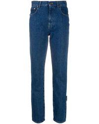 Off-White c/o Virgil Abloh - Logo print straight-leg denim jeans - Lyst