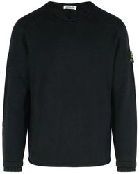 Premiata - Truien & Vesten ,Zwart ,Wol Zwarte Logo Geborduurde Crewneck Sweater - Lyst