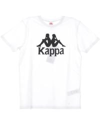 Kappa - Slim Wit T-Shirt - Lyst