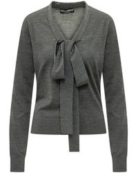 Dolce & Gabbana - V-Neck Knitwear - Lyst