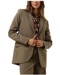 Summum - Jassen ,Bruin ,Leer Foam Uni Blazer - Lyst