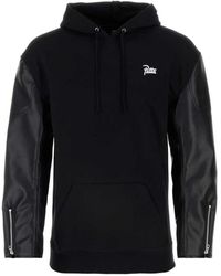 Junya Watanabe - Hoodies & Sweatvesten ,Zwart ,Katoen Zwarte Katoenen Sweatshirt Samenwerking Patta - Lyst