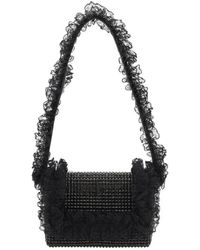 Self-Portrait - Bolso Al Hombro De Encaje Adornado - Lyst