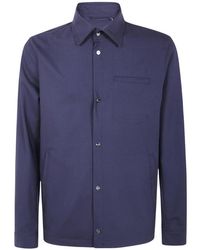 Herno - Button-Up Shirt Jacket - Lyst