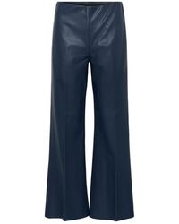 Saint Tropez - Broeken ,Blauw ,Dowie Sz Flared Pants - Lyst